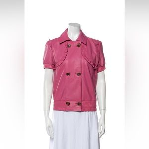 Red Valentino lamb leather jacket